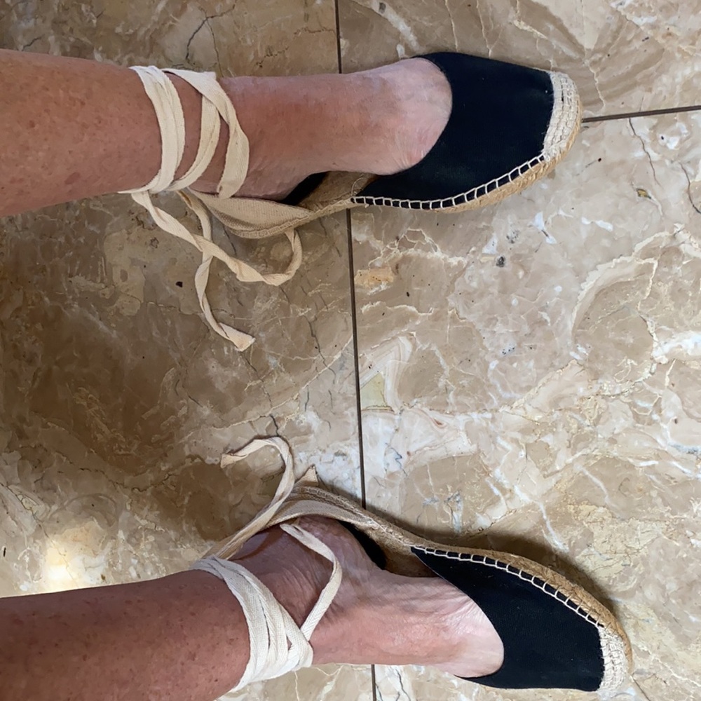 Steve Madden black canvas espadadrilles size 11 - Picture 3 of 5